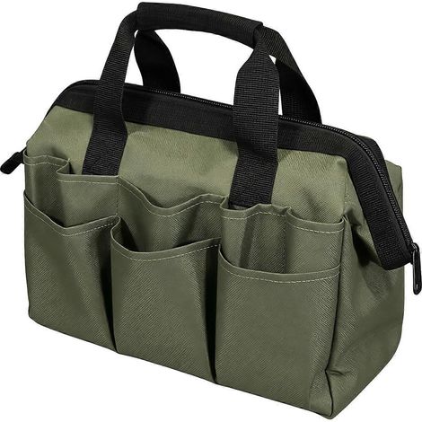 Sac à outils de jardin à poches multiples, vêtements de travail, chaussures Oxford, tissu, bandoulière réglable, compatible avec les travaux manuels et la mécanique, multicolore (1/5)