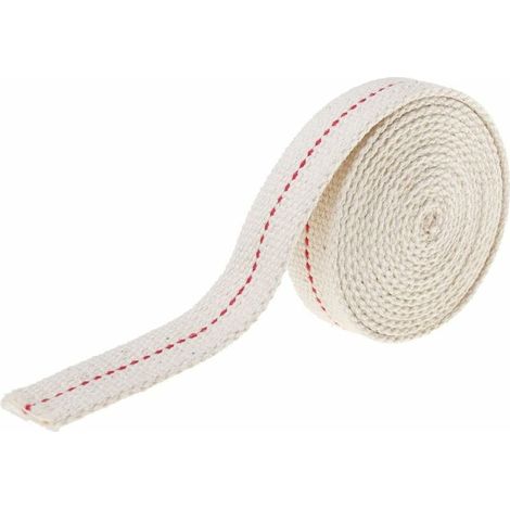 2 Mètres Coton Mèche de Lampe, Mèches de Rechange Lanterne Mèches Pour Brûleurs Lampes à Huile ( Blanc )-Lot de 2 (1/4)
