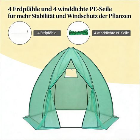 Serre Tipi, Serre de Jardin, Structure Conique pour Plantes, Abri de Culture Extérieur (1/5)
