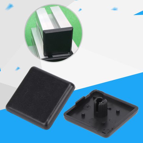50 embouts, fixations en plastique noir pour profilés en aluminium conformes à la norme européenne 2020/3030/4040 (norme européenne 2020) (1/5)