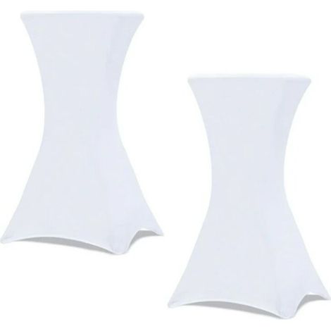 2er-Set schwarze Abdeckungen für 110 cm hohen Klapptisch (weiß) (1/5)