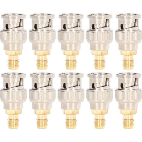 Kit de conversión de instrumentos Ulisem de 10 piezas, adaptador coaxial RF, conector SMA hembra a conector BNC macho. (1/4)