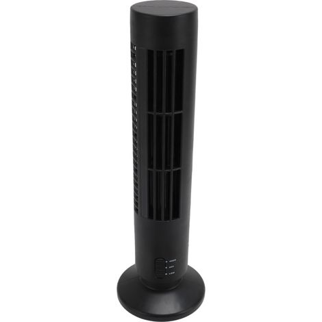 Ventilateur tour de refroidissement en ABS, sans pales, portable et silencieux, avec 2 vitesses, idéal pour la maison et la chambre. Connexion USB. (1/5)