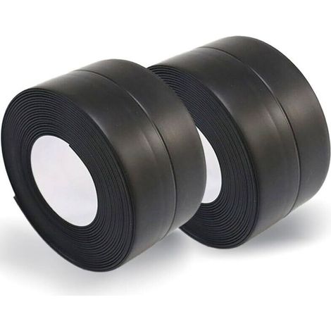2 Rouleaux Joint Salle De Bain Noir, Ruban Joint Baignoire Autocollant, Joint Plan De Travail Cuisine, Joint Adhesif Anti-moisissure Pour Salle De Bain Toilettes Toilettes évier, 38mmx3.2m (1/5)
