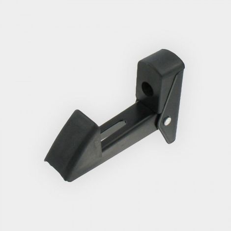 Arrêt automatique noir pour volet battant simple vantail d'épaisseur 5 à 50 mm