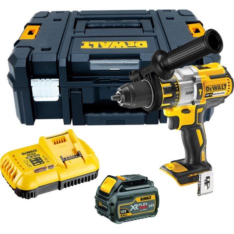 Dewalt DCD996T1 18v XR 3 Speed Brushless Combi Hammer - 1 x 6.0ah Battery