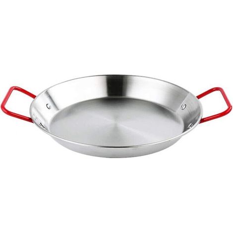 [JAMAIS UTILISÉ]Poêle à Paella Antiadhésive Inox Plat à Paella 32cm (1/4)