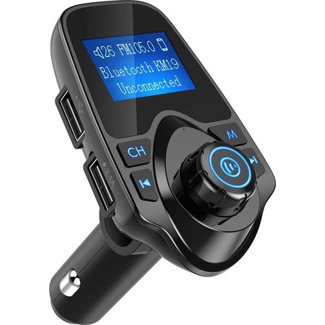 T11 Auto-MP3-Bluetooth-Player mit Songtitelanzeige, Freisprecheinrichtung, FM-Transmitter, Dual-USB-Autoladegerät, Bluetooth-MP3 (1/3)