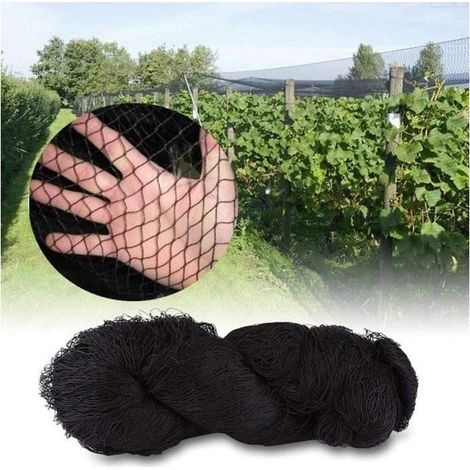(Black)Net of protection against the birds, 10 x 10m net humidificateur net of protection of the vergers (black) (1/3)