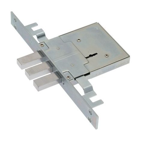 Serratura metallo infilare 460/3s sab b.q zinc f.mm 25 dm m4 tripl h.mm 90 e.mm 70