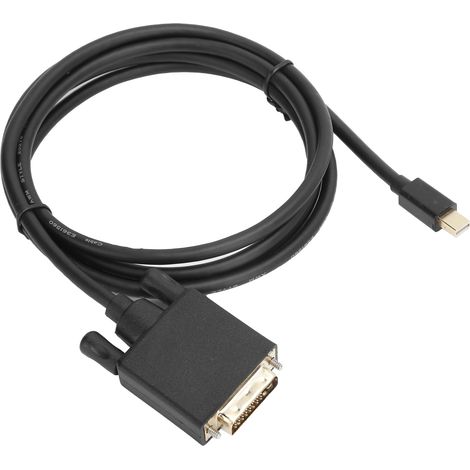 Adaptateur Mini DP vers DVI, conducteur en cuivre, 4K 1080p, boîtier ABS, 1,8 m / 5,9 pi (1/5)
