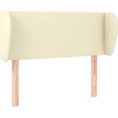 Maison Exclusive - Kopfteil mit Ohren Creme 83x23x78/88 cm Kunstl (1/5)