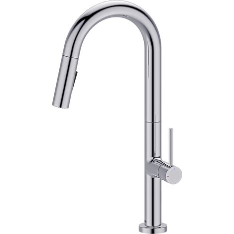 Essebagno Portofino Mezclador de lavabo con teleducha extraíble cromado (1/5)