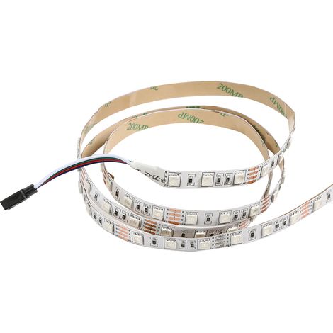 Ruban LED 5M 5V RGB 5050 USB Lumière Rétroéclairage TV avec Télécommande 24 Touches Non Étanche (1/5)