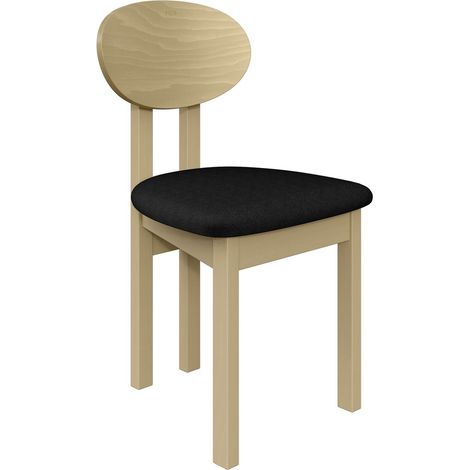 Chaise Victorville 383, Sonoma chêne, 85x47x48cm, Tissu, En bois, Bois (1/5)