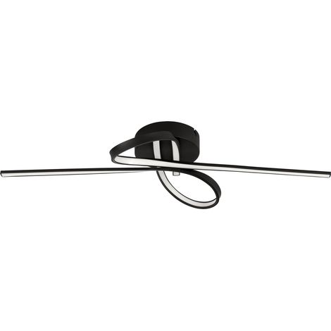 LED Plafonnier Selvina 1, lampe de plafond 2 flammes, lampe de séjour (1/5)
