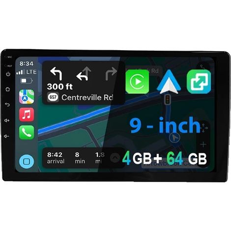 Autoradio, Touchscreen-Display, CE-zertifiziert, kompatibel mit Chevrolet Spark 2010-2014, 4-64G DAB MIC CAM (1/2)