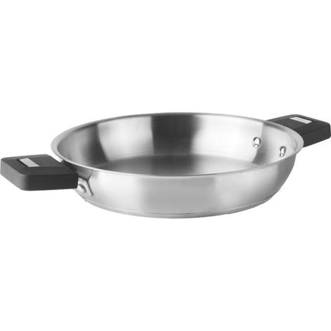 Lacor Combi Edelstahlpfanne Abnehmbar 24 cm Satinierte