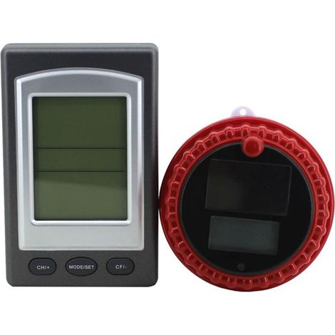 royaluxe -Thermomètre de piscine sans fil, thermomètre flottant pour piscine et spa avec alarme de température, jauge numérique de température de l'eau extérie à distance, thermomètre flottant pour l' (1/5)