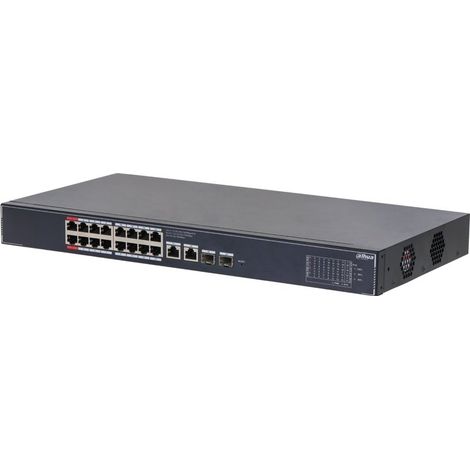 Conmutador DAHUA DH-SG4020LP Tipo L2 Puertos PoE 16 190 vatios SG4020LP (1/2)