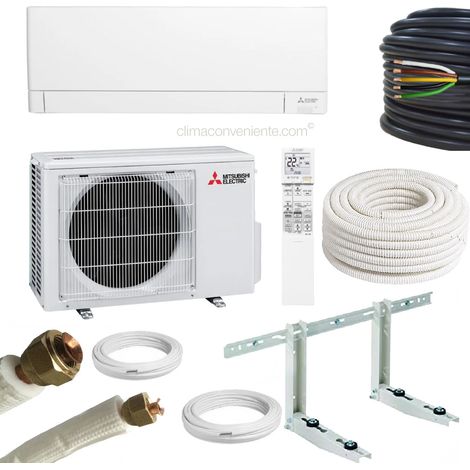 Climatiseur Mitsubishi avec kit d’installation 10 mètres – Mono-split 12000 btu – 3.5 kw MSZ-AY35VGKP MUZ-AY35VG, A+++, climatiseur reversible mural split fixe - gamme professionnelle ClimaConveniente (1/5)