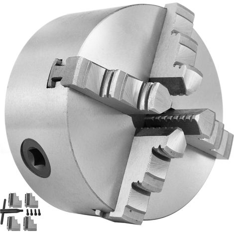 MANDRINO AUTOCENTRANTE TORNIO GRIFFE 4+4 Ø130mm GANASCE PRECISIONE (1/4)