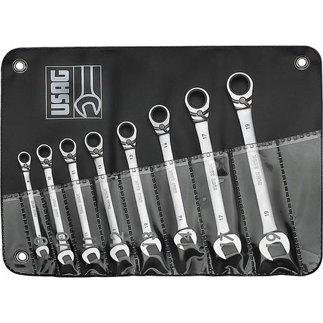 Usag U02856066 Serie 8 Chiavi Combinate Cricchetto Anello Tenuta
285 Ka/B8
