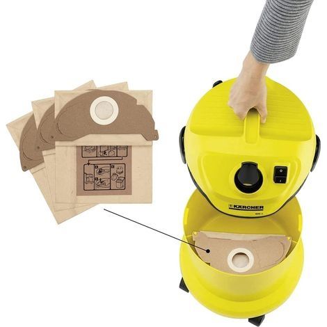 10 Staubsaugerbeutel für Kärcher 6.904-322.0 Filterbeutel für MV2, WD2 (1/3)