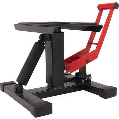 Support de levage hydraulique universel pour motos et motos tout-terrain capacité de charge de 450 kg doté d'une rotation à 360° et d'une hauteur réglable. (1/5)