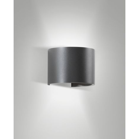 Luminaire extérieur LED Fabas Luce Cody Dark Grey aluminium gris L 13 cm 12 W 3000 K IP54 1448 lm réf. 6542-21-294 (1/3)