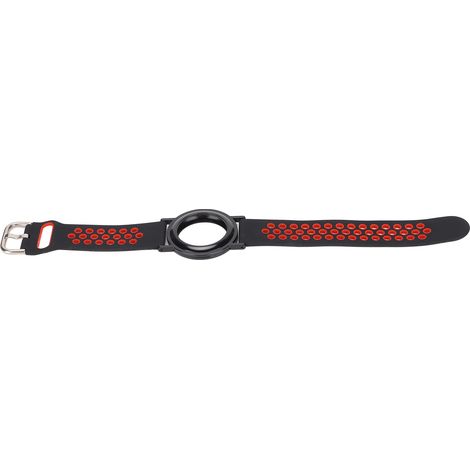 Étui de bracelet de montre pour IOS Locator 2021, bracelet de montre multifonctionnel en silicone souple pour enfants et personnes âgées, noir et rouge.