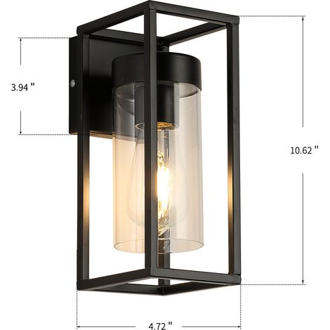 Living Room Glass Shade Wall Light Corridor Aisle Guest Room Bedroom Bedside Lamp - 271212,cm, E27, 1pc (1/4)