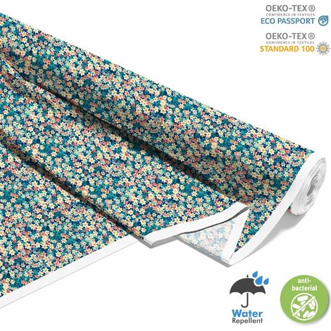 Dekorativer Outdoor-Stoff Oxford - Motiv Blumen I DX5222 (1/5)