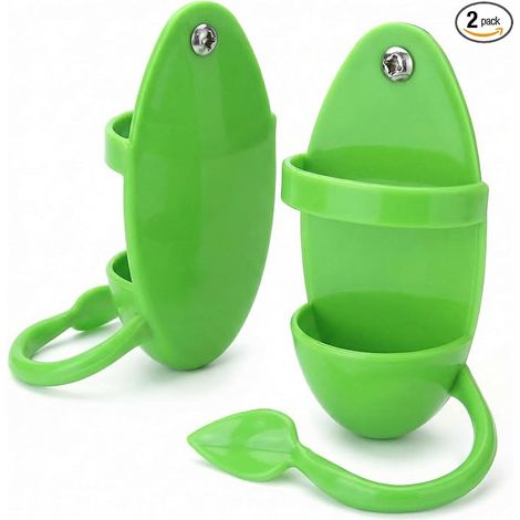 Cuttlefish Bone Holder with Perch Bird Feeder for Millet Fruit Vegetables (1/5)