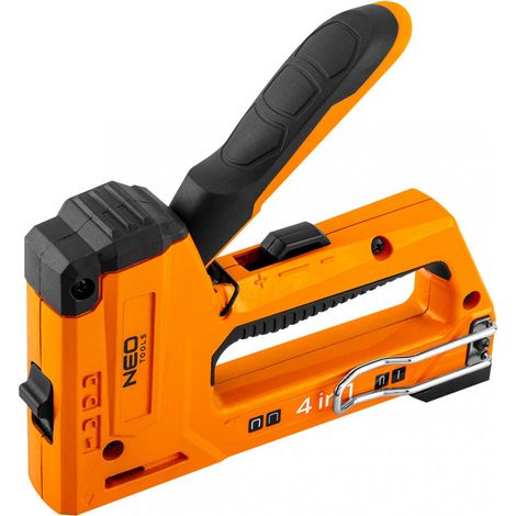 Agrafeuse NEO TOOLS 16-030 pour tapisserie d'ameublement 4-en-1 6-14 mm (1/4)