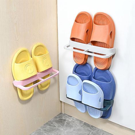 3 Pcs Porte Chaussures Mural, Support De Chaussure Mural Porte Serviettes Avec Crochet Pour La Salle De Bains, La Chambre Coucher, Le Salon Trois (1/5)