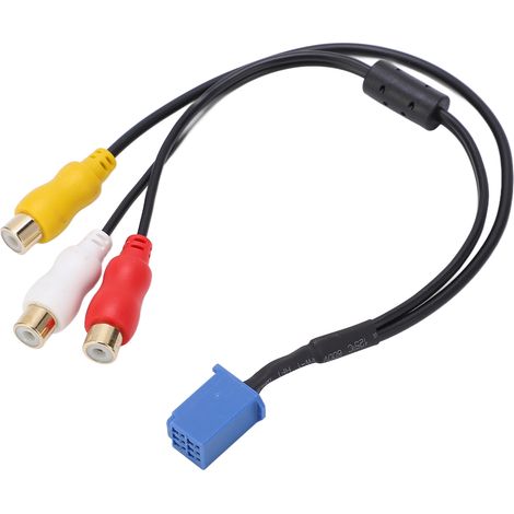 Adaptateur de câble Audio-vidéo pour voiture, Port AV 3040 à 6 broches, 3RCA, connecteur pour unité principale de Navigation DVD (1/5)