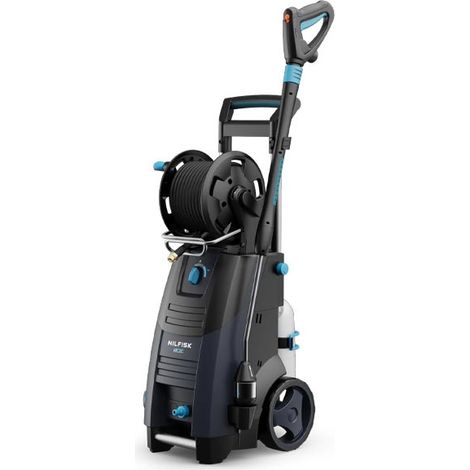 Nilfisk – Nettoyeur haute pression électrique 150 bar – Débit 650L/h – Flexible 15m – Moteur à graissage à vie – Canon à mousse pour nettoyage efficace