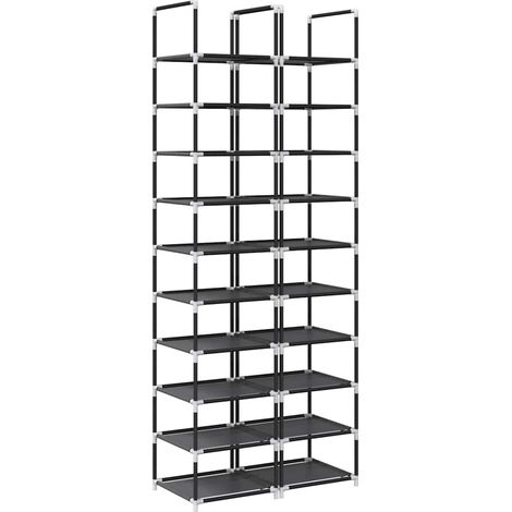 Étagères chaussure  Meuble à chaussures 2 pcs 10niveaux 33x33x174cm tissu non-tissé
