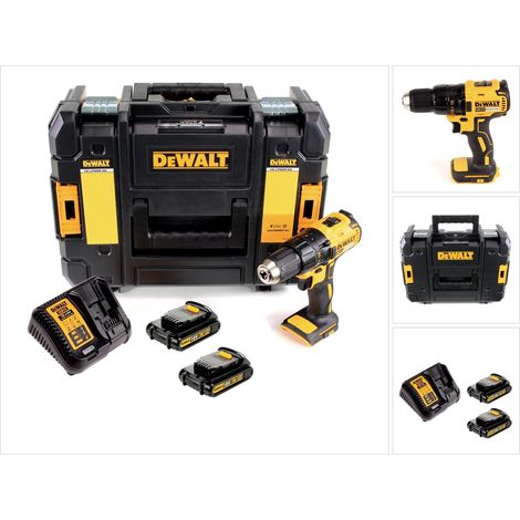 Akku-Bohrschrauber ohne Kabel + 2 x 1,5 Ah Batterien + T-STAK-Koffer - DEWALT - DCD777S2T-QW