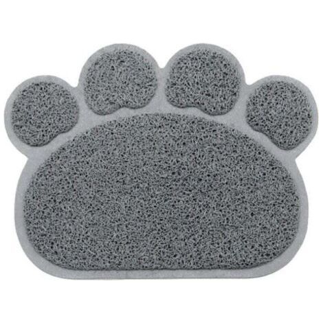 2pcs Tapis Extérieur de Toilette en Forme Patte pour Chat 40 x 30 cm (1/2)