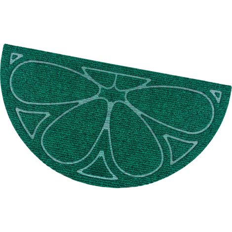 Zerbino Ingresso Porta Morbido Asciugapassi Assorbente Antiscivolo 100% Made In Italy - Verde