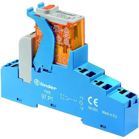 Relè interfaccia finder 4c.p1.9 10A 24V DC LED