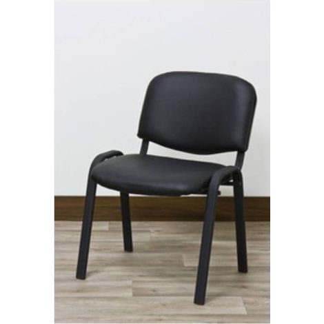 5 x C SEDIA INTERLOCUTORIA WORK NERO PVC