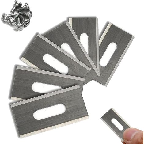 Lames de Gazon pour Husqvarna avec Double Lame aiguise en Acier Inoxydable 36,5 x 18,5 x 0,65 mm (Argent 30 pièces) (1/5)