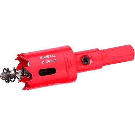 TAISHENGDA - 26mm M42 Bimetall-Lochsäge, Universal-Lochsäge für Holz mit Sechskantadapter für Eisen, Aluminium, Gipskarton, Rohre, Kunststoffe und Metalle (1 Stück) (1/5)