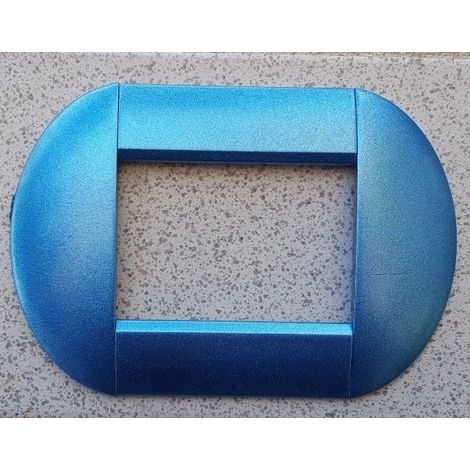 Trade Shop - PLATTE PLATTEN PLATTEN KOMPATIBEL MIT LIVING INTERNATIONAL LIGHT BOWLED BTICINO -      Himmelblau-Metallic