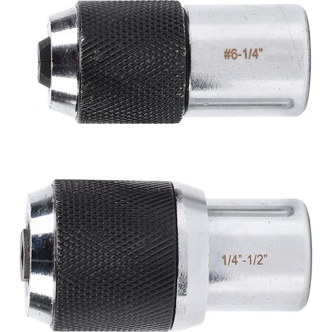 douilles taraudeuses 3/8" réglables, adaptateur 6-1/4" 1/4"-1/2" pour alésoirs et extracteurs de vis (1/5)