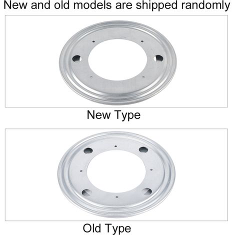 Plateau Tournant Galvanisé Lourd - 4 Types de Pivot Ronde pour Meuble et Étagère Rotative (1/5)
