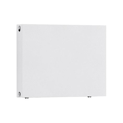 Weißer Warmwasserheizkörper, 600 mm hoch und 1000 mm breit - 1388 Watt - SOL600/1000UBB